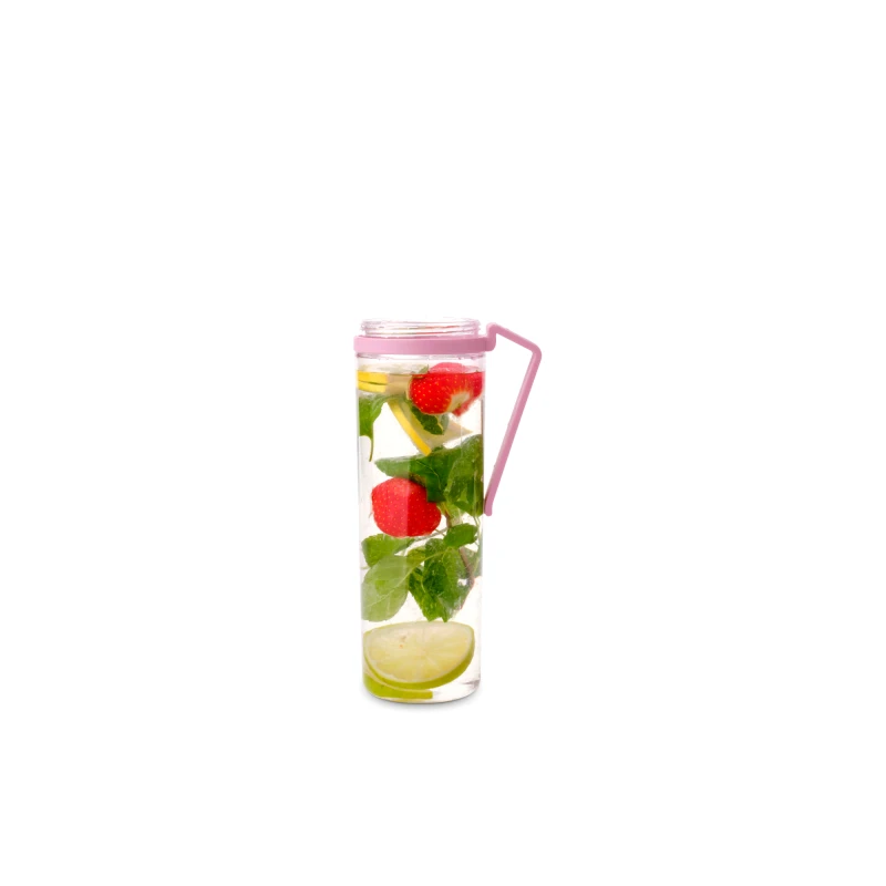 Brabantia, Butelka na wodę z sitkiem Make &amp; Take 500 ml Lilac Pink 241086