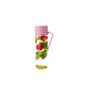 Brabantia, Butelka na wodę z sitkiem Make &amp; Take 500 ml Lilac Pink 241086