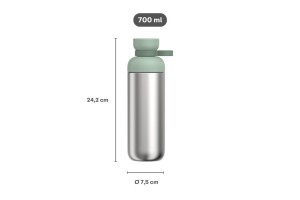 Mepal, Butelka na wodę stalowa Vita 700 ml Vivid Mauve 107741078700