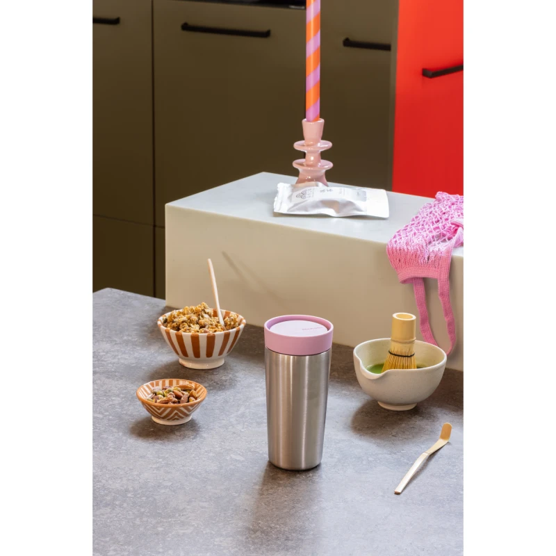 Brabantia, Kubek termiczny Make &amp; Take 360 ml Lilac Pink 239168