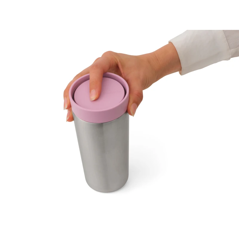 Brabantia, Kubek termiczny Make &amp; Take 360 ml Lilac Pink 239168