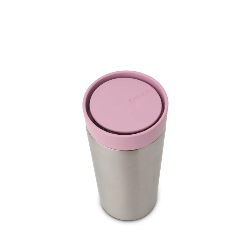 Brabantia, Kubek termiczny Make &amp; Take 360 ml Lilac Pink 239168