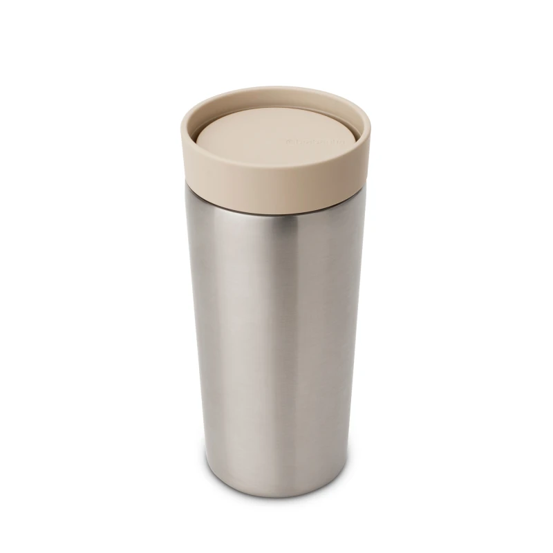 Brabantia, Kubek termiczny Make &amp; Take 360 ml Soft Beige 244827