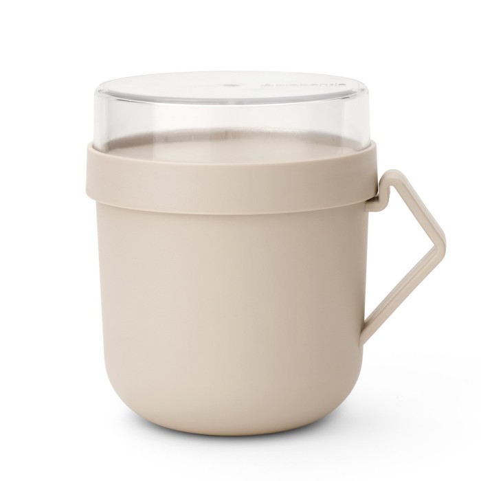 Brabantia, Kubek na zupę Make &amp; Take 600 ml Soft Beige 241468