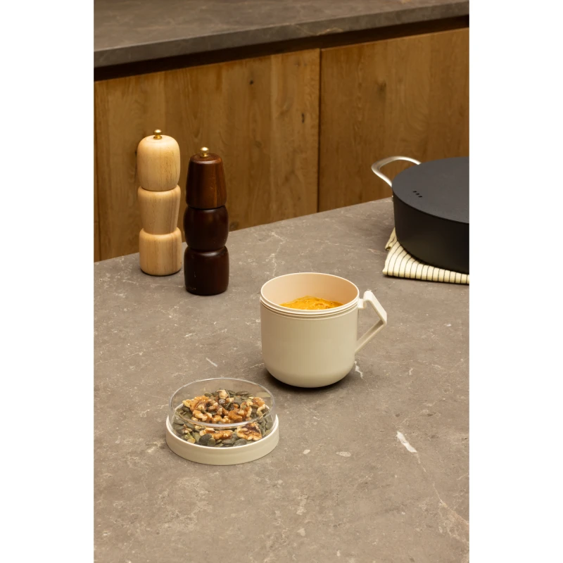 Brabantia, Kubek na zupę Make &amp; Take 600 ml Soft Beige 241468