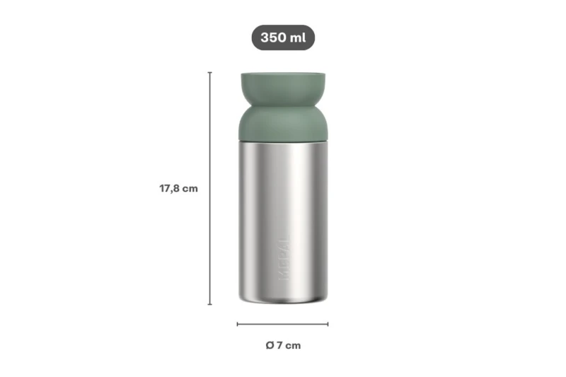 Mepal, Kubek termiczny na kawę herbatę Ellipse 350 ml Nordic Sage 104182094700
