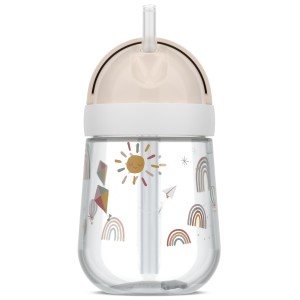 Mepal, Kubek dziecięcy ze słomką 300ml Mio Sunshine &amp; Rainbow 108014065245