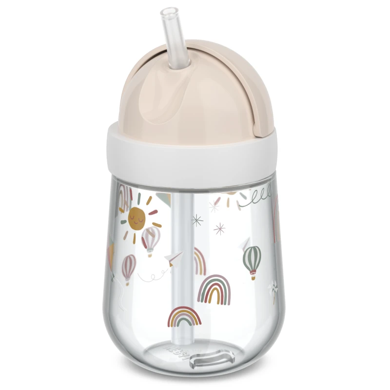Mepal, Kubek dziecięcy ze słomką 300ml Mio Sunshine &amp; Rainbow 108014065245