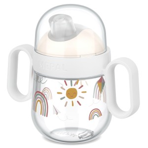 Mepal, Kubek dziecięcy niekapek Mio Sunshine &amp; Rainbow 200ml 108017065245