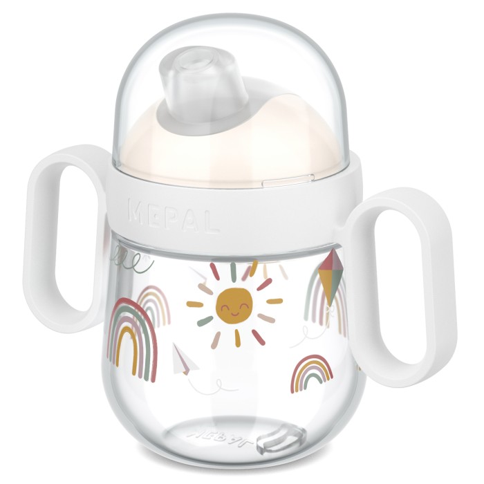 Mepal, Kubek dziecięcy niekapek Mio Sunshine &amp; Rainbow 200ml 108017065245