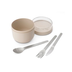 Brabantia, Miska śniadaniowa Make &amp; Take 500 ml Soft Beige 241826