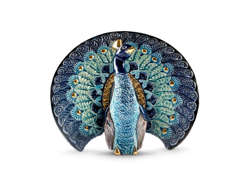 De Rosa Rinconada, ceramiczna figurka z Urugwaju - PAW NIEBIESKI