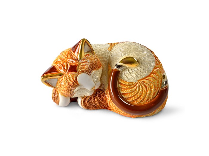 De Rosa Rinconada, ceramiczna figurka z Urugwaju - KOT ŚPIĄCY