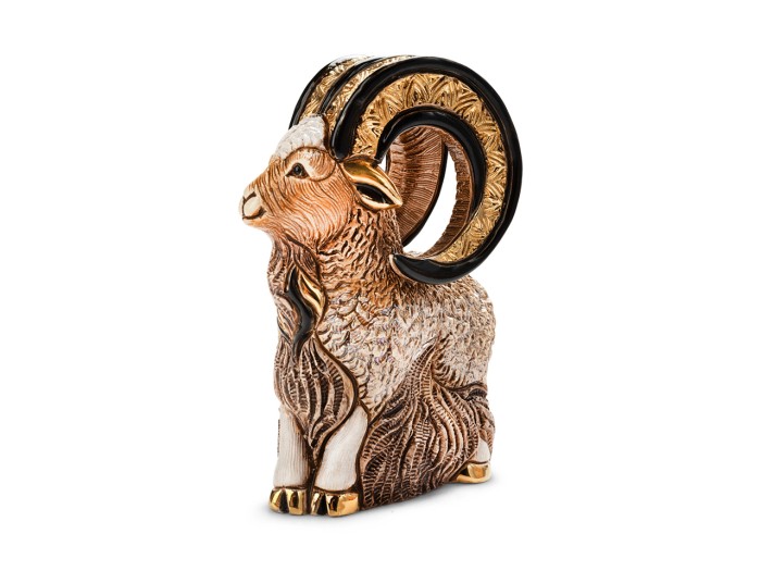 De Rosa Rinconada, ceramiczna figurka z Urugwaju - KOZIOŁ BRĄZOWY