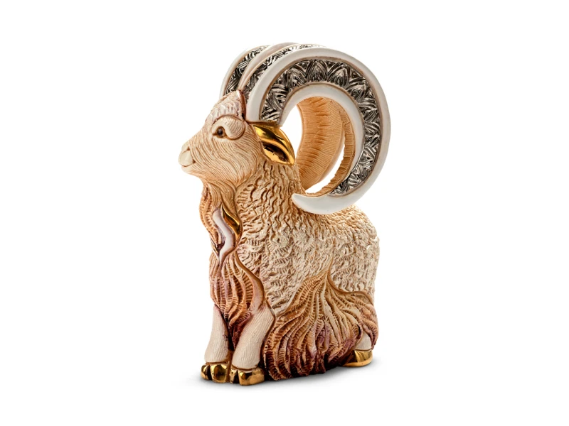 De Rosa Rinconada, ceramiczna figurka z Urugwaju - KOZIOŁ BIAŁY