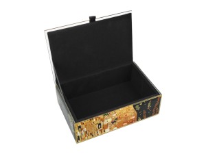 Carmani, szkatułka szklana na biżuterię - GUSTAV KLIMT/Pocałunek