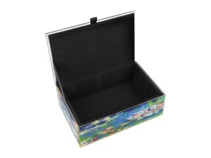 Carmani, szkatułka szklana na biżuterię - CLAUDE MONET/Nenufary