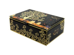 Carmani, szkatułka szklana na biżuterię - GUSTAV KLIMT/Drzewo Życia