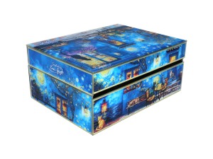 Carmani, szkatułka szklana na biżuterię - motyw inspirowany V. VAN GOGH