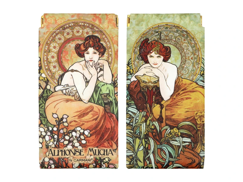Carmani, miękkie etui na okulary - ALFONS MUCHA/Kamienie szlachetne