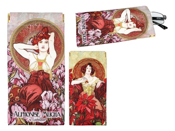 Carmani, miękkie etui na okulary - ALFONS MUCHA/Kamienie szlachetne