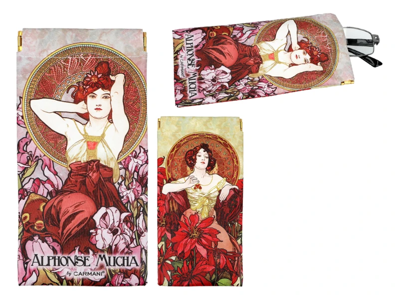 Carmani, miękkie etui na okulary - ALFONS MUCHA/Kamienie szlachetne