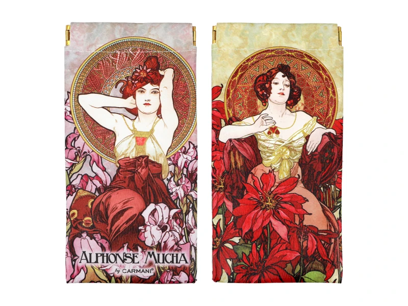 Carmani, miękkie etui na okulary - ALFONS MUCHA/Kamienie szlachetne