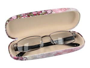 Carmani, eleganckie etui na okulary - ALFONS MUCHA/Kamienie szlachetne - Ametyst