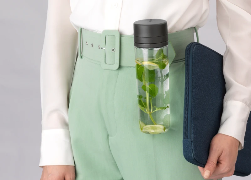 Brabantia, butelka na wodę - Make & Take, 500ml/ dark grey