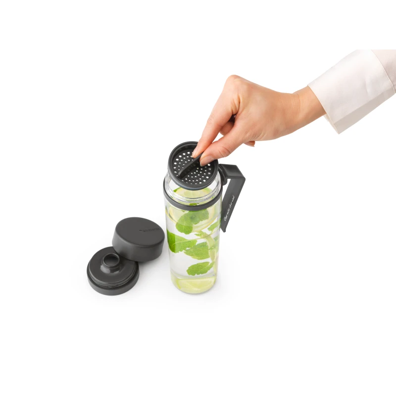 Brabantia, butelka na wodę - Make & Take, 500ml/ dark grey