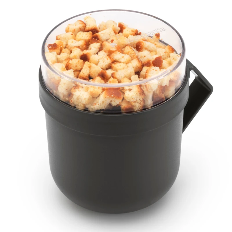 Brabantia, kubek na zupę 600ml - Make & Take, dark grey
