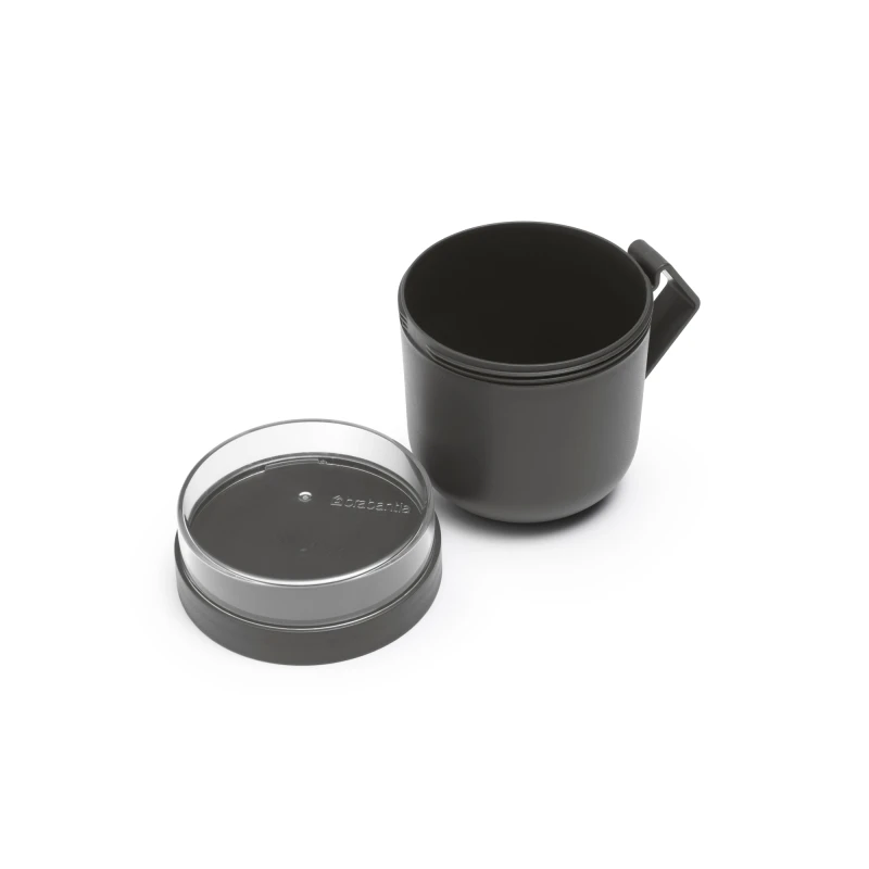 Brabantia, kubek na zupę 600ml - Make & Take, dark grey