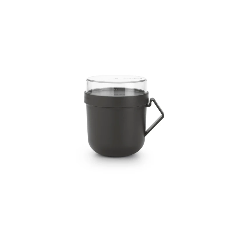 Brabantia, kubek na zupę 600ml - Make & Take, dark grey