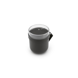 Brabantia, kubek na zupę 600ml - Make & Take, dark grey