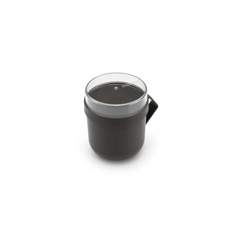 Brabantia, kubek na zupę 600ml - Make & Take, dark grey