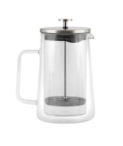 Vialli Design, czajnik-zaparzacz do herbaty 1000ml - DIVA, srebrny mat