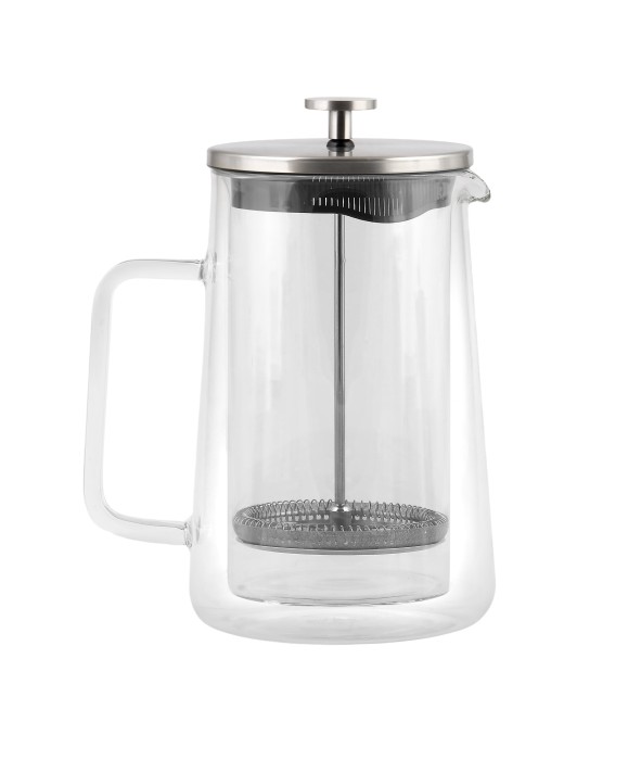 Vialli Design, czajnik-zaparzacz do herbaty 1000ml - DIVA, srebrny mat