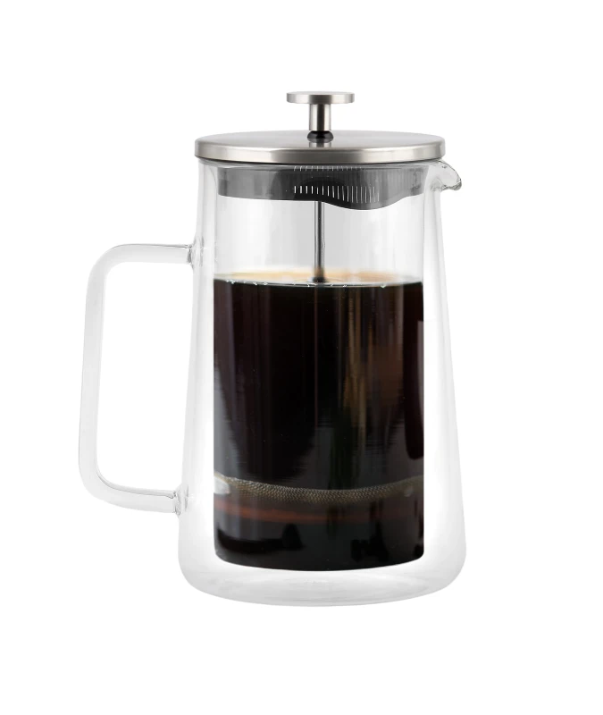 Vialli Design, czajnik-zaparzacz do herbaty 1000ml - DIVA, srebrny mat