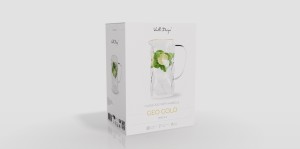 Vialli Design, dzbanek 1500 ml ze złotym rantem Geo Gold