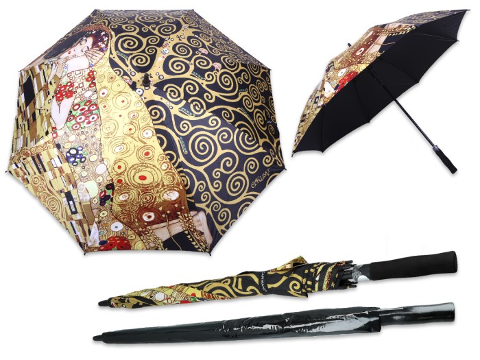 Carmani, parasol automatyczny - KLIMT/Pocałunek i Drzewo życia (wysyłka tylko pod adres !!!)