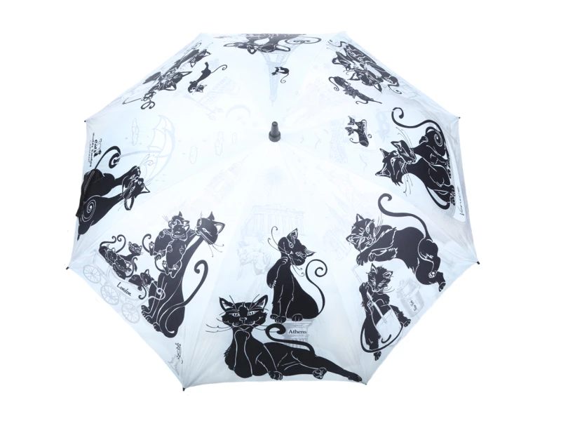 Carmani, parasol automatyczny - CRAZY CATS, szalone koty (wysyłka tylko pod adres !!!)