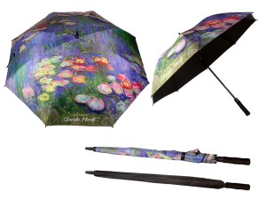 Carmani, parasol automatyczny - CLAUDE MONET/Lilie wodnei (wysyłka tylko pod adres !!!)