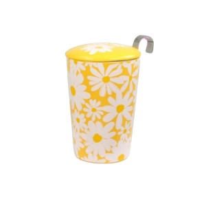 MYwDOMU.pl-Eigenart, dwuścienny kubek z zaparzaczem TEAEVE - Daisy Yellow_2