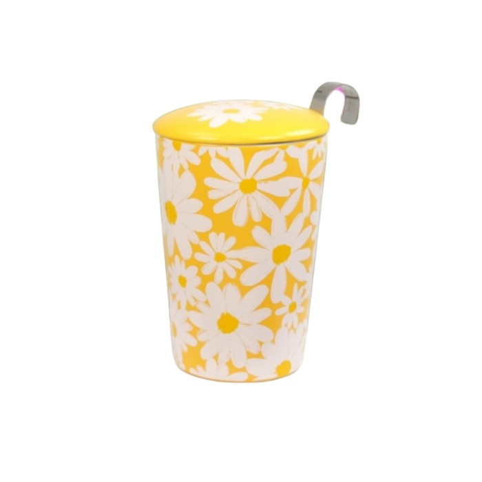 MYwDOMU.pl-Eigenart, dwuścienny kubek z zaparzaczem TEAEVE - Daisy Yellow_2