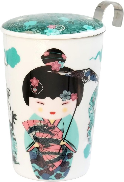 Eigenart, dwuścienny kubek z zaparzaczem TEAEVE - Sweet Little Geisha_3
