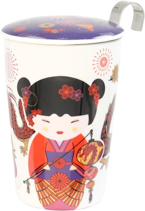 Eigenart, dwuścienny kubek z zaparzaczem TEAEVE - Sweet Little Geisha_2