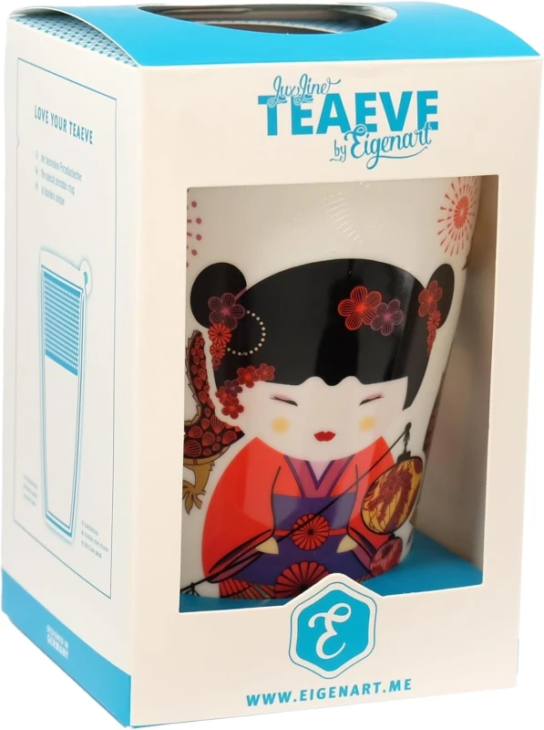 Eigenart, dwuścienny kubek z zaparzaczem TEAEVE - Sweet Little Geisha_3