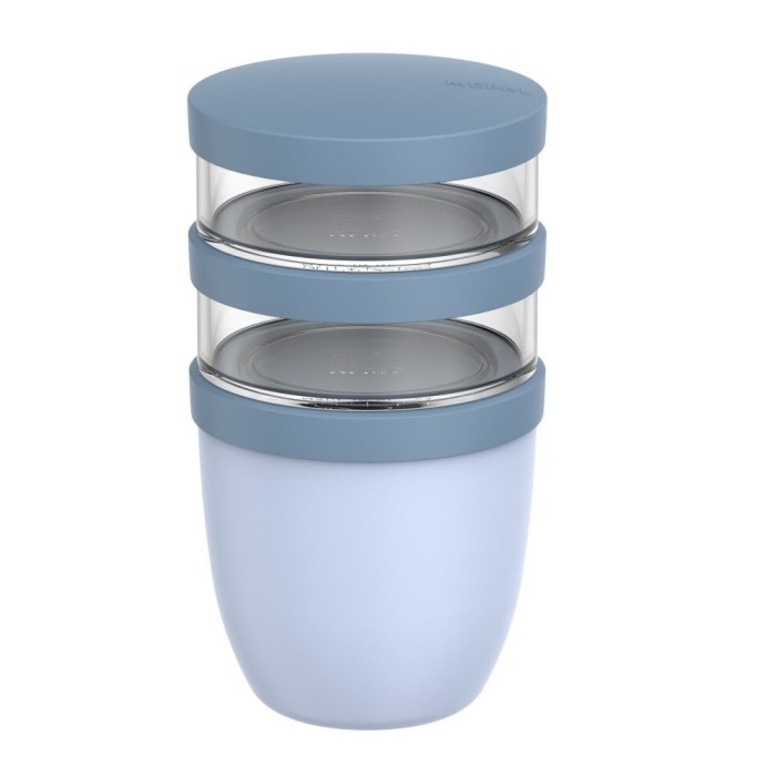 Mepal, Lunchpot Ellipse 500+200+200 ml Nordic Blue