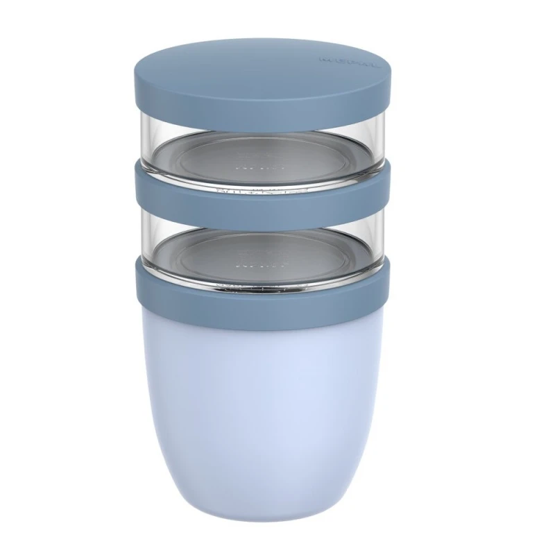 Mepal, Lunchpot Ellipse 500+200+200 ml Nordic Blue