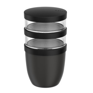 Mepal, Lunchpot Ellipse 500+200+200 ml Nordic Black